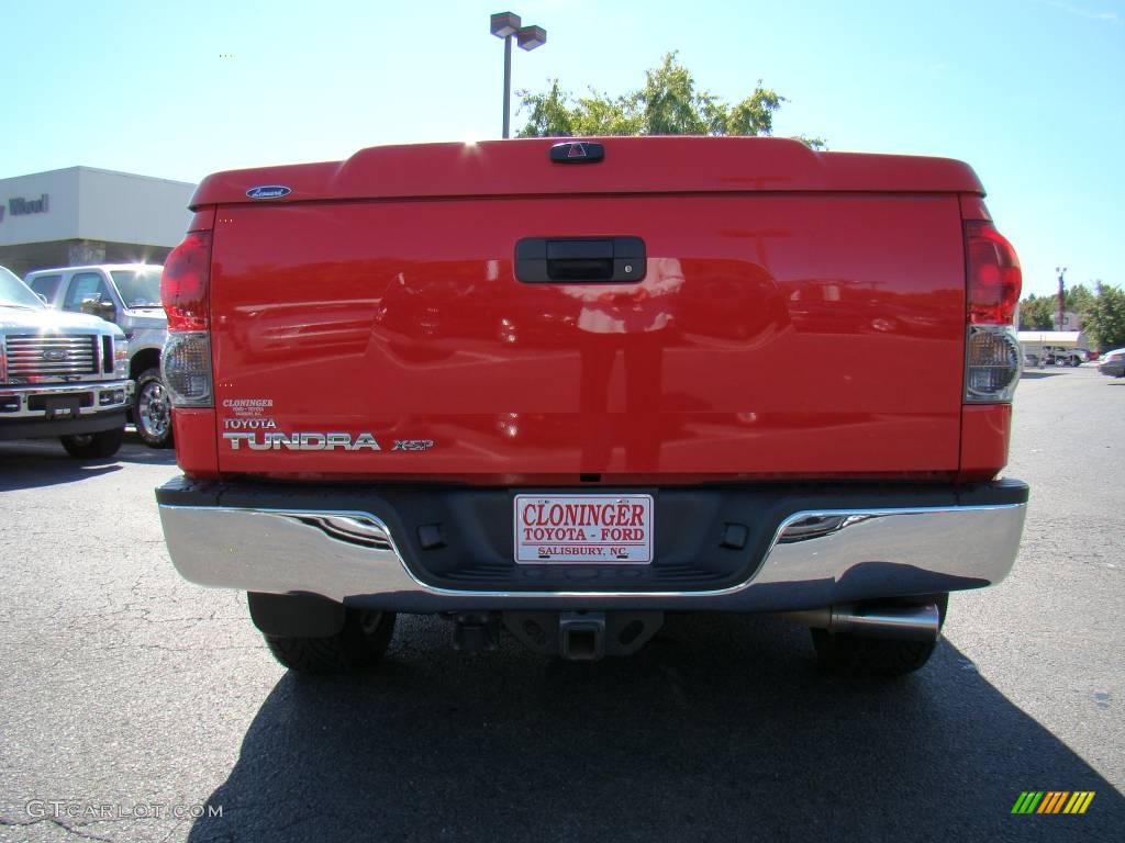 2007 Tundra X-SP Double Cab - Radiant Red / Beige photo #4