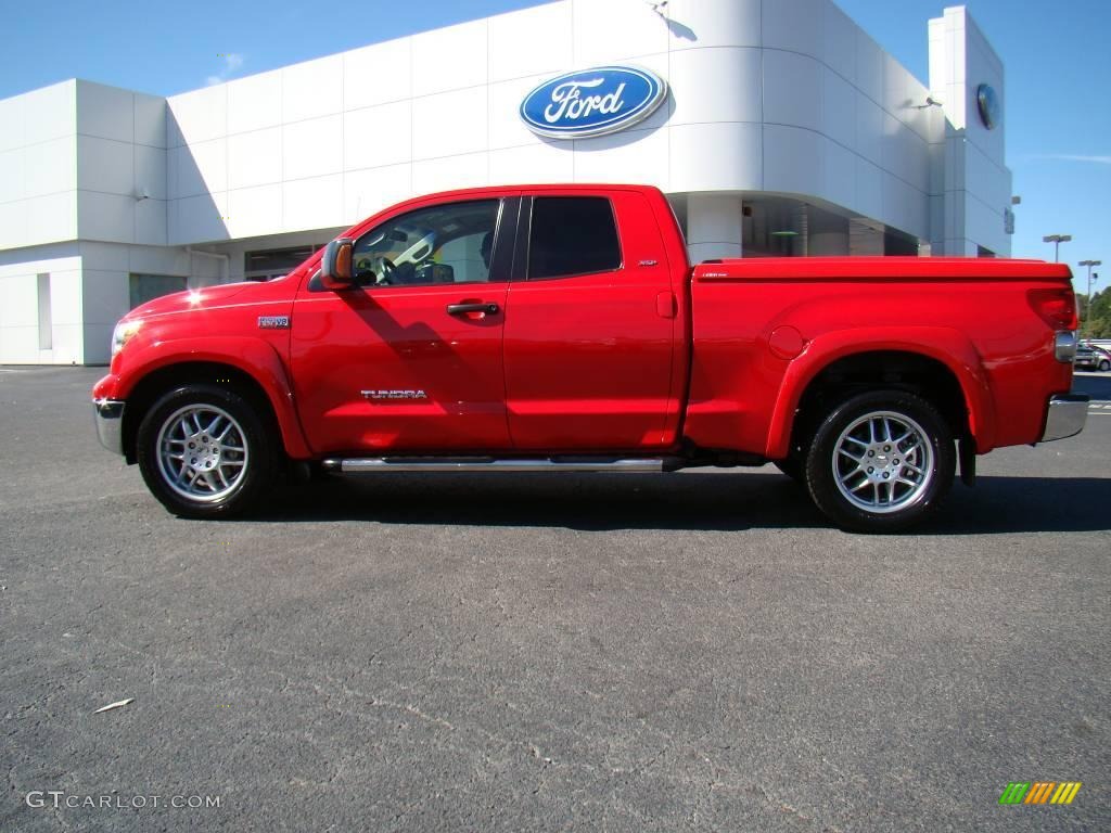 2007 Tundra X-SP Double Cab - Radiant Red / Beige photo #5