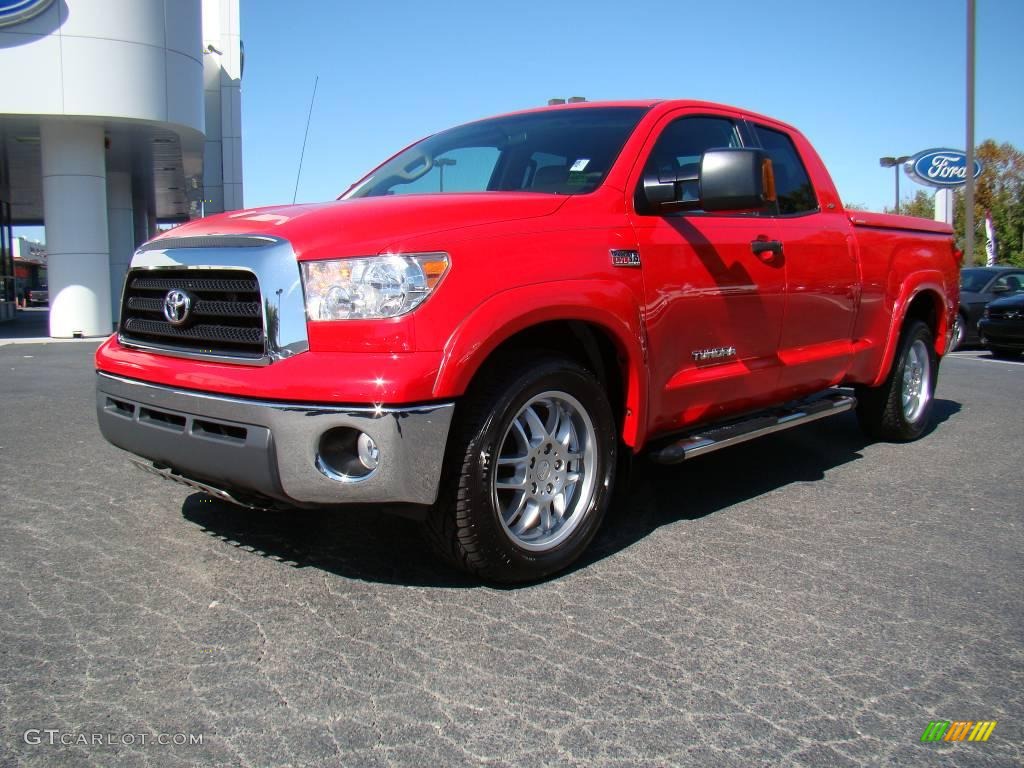 2007 Tundra X-SP Double Cab - Radiant Red / Beige photo #6