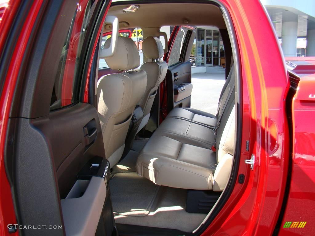 2007 Tundra X-SP Double Cab - Radiant Red / Beige photo #9