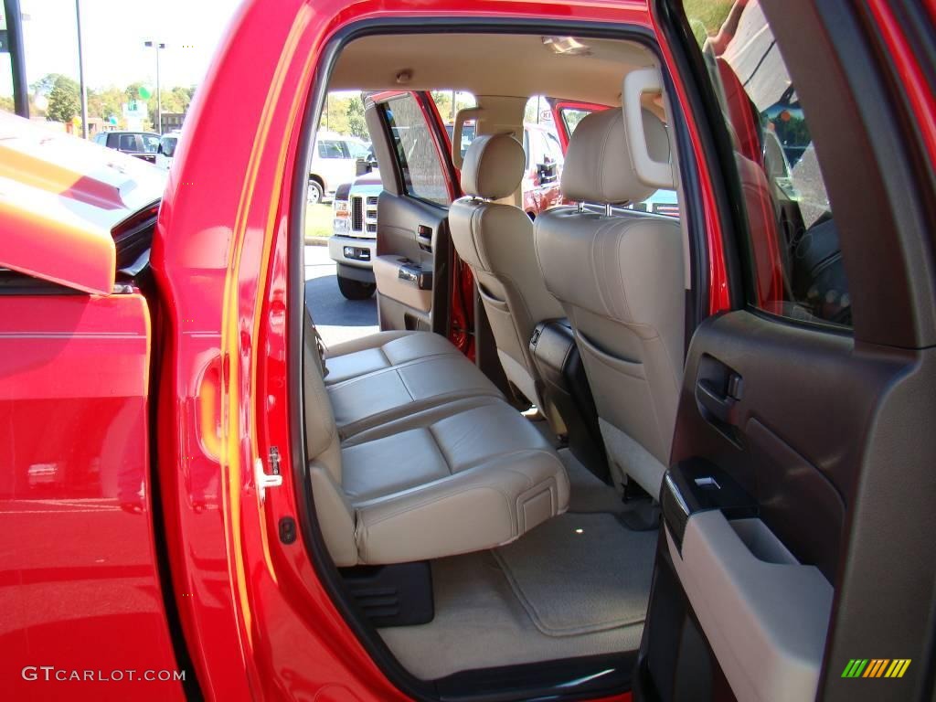 2007 Tundra X-SP Double Cab - Radiant Red / Beige photo #11