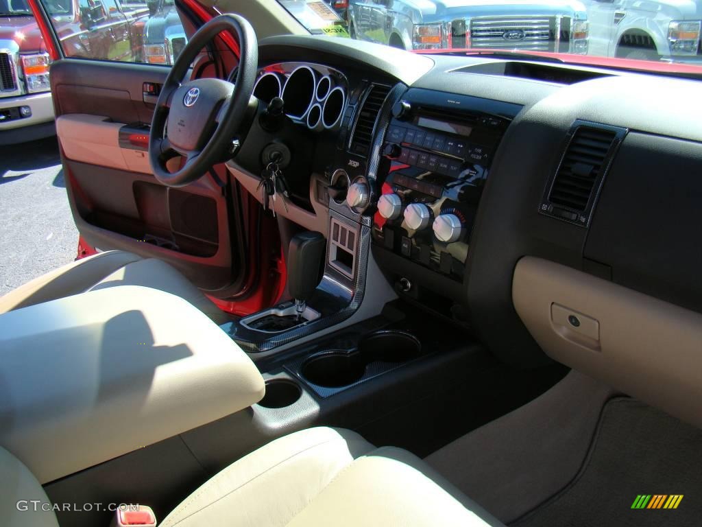 2007 Tundra X-SP Double Cab - Radiant Red / Beige photo #13