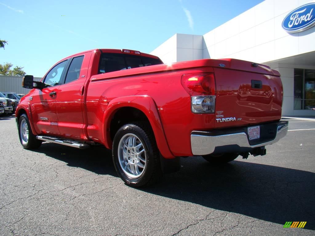 2007 Tundra X-SP Double Cab - Radiant Red / Beige photo #29