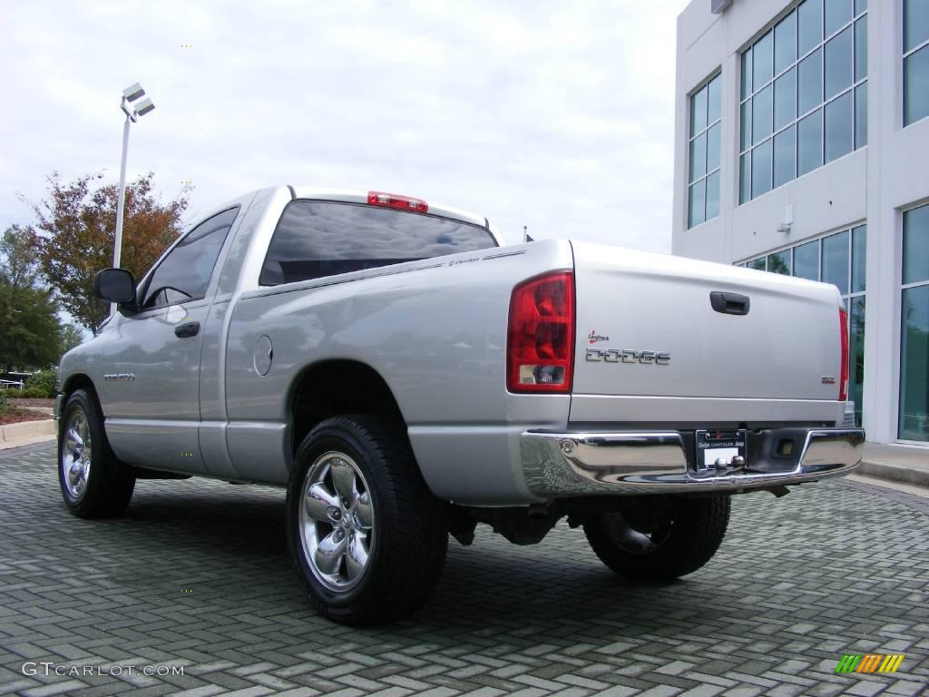 2004 Ram 1500 SLT Regular Cab - Bright Silver Metallic / Dark Slate Gray photo #3