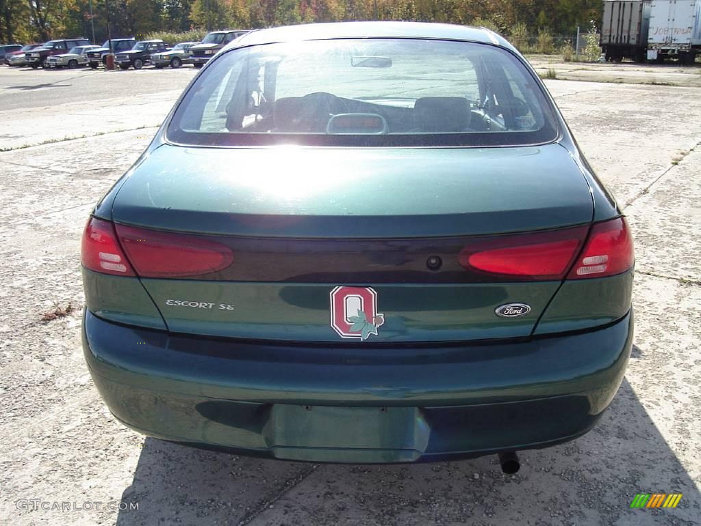 1999 Escort SE Sedan - Tropic Green Metallic / Medium Graphite photo #4