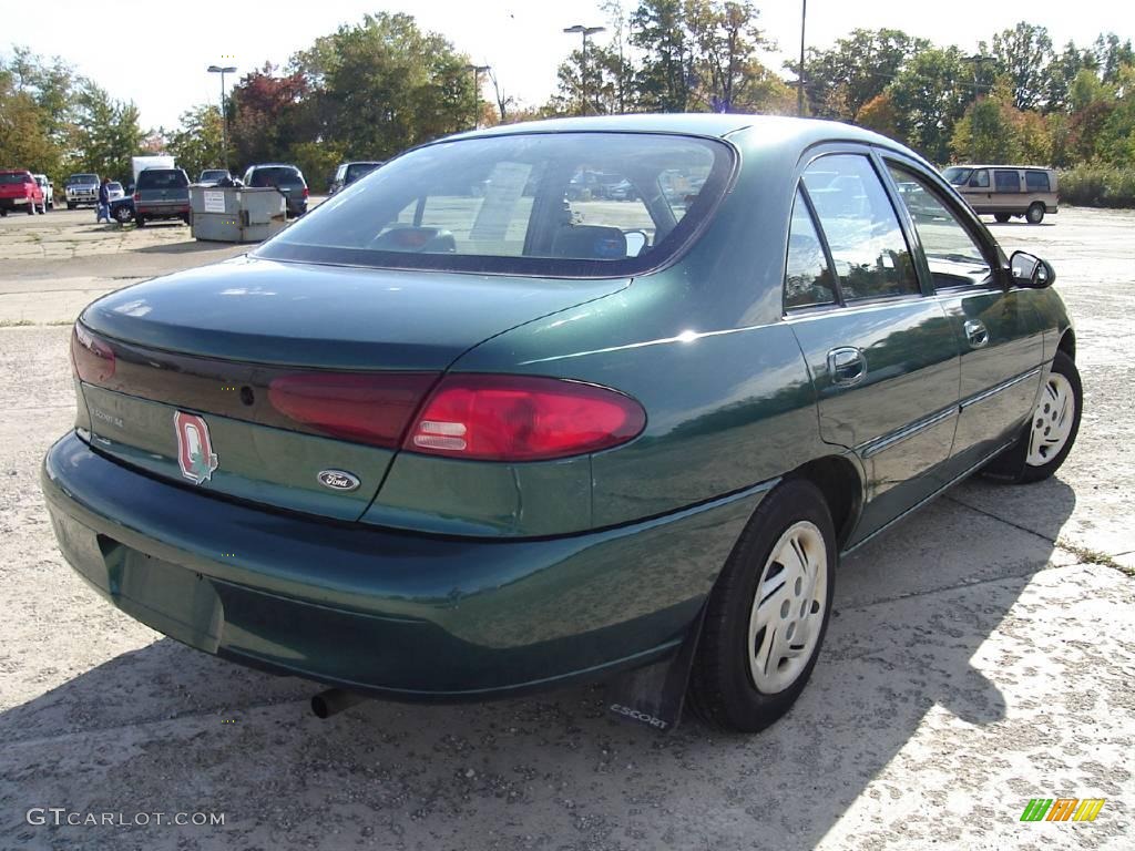 1999 Escort SE Sedan - Tropic Green Metallic / Medium Graphite photo #5
