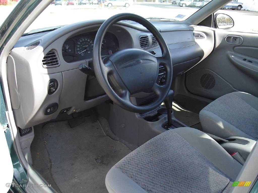 1999 Escort SE Sedan - Tropic Green Metallic / Medium Graphite photo #23