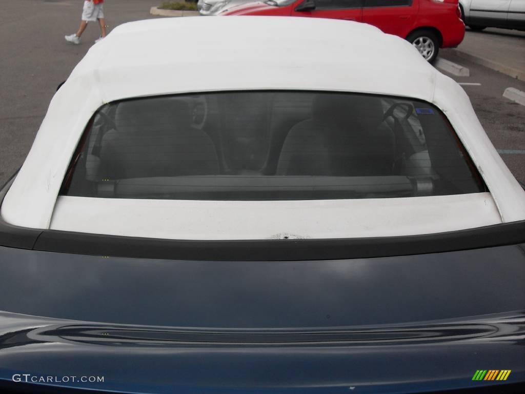 1999 Mustang V6 Convertible - Atlantic Blue Metallic / Light Graphite photo #2