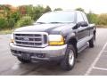 1999 Black Ford F250 Super Duty XLT Extended Cab 4x4  photo #2