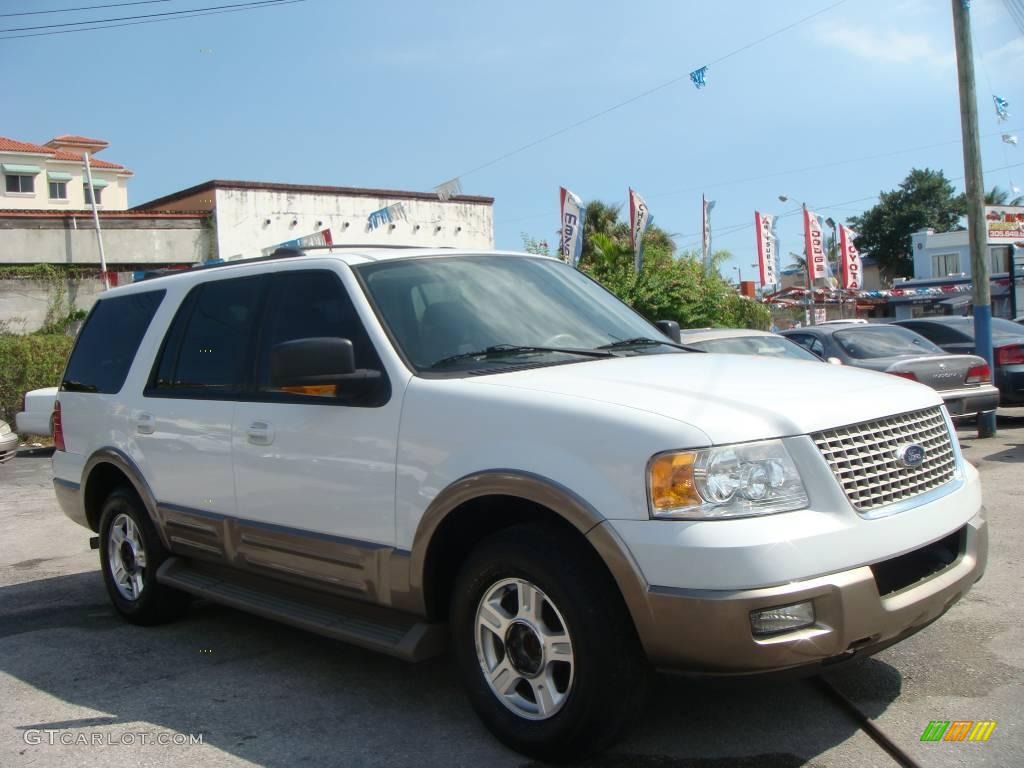 2003 Expedition Eddie Bauer - Oxford White / Medium Parchment photo #1