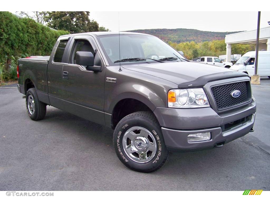 2005 F150 STX SuperCab 4x4 - Dark Shadow Grey Metallic / Medium Flint Grey photo #3