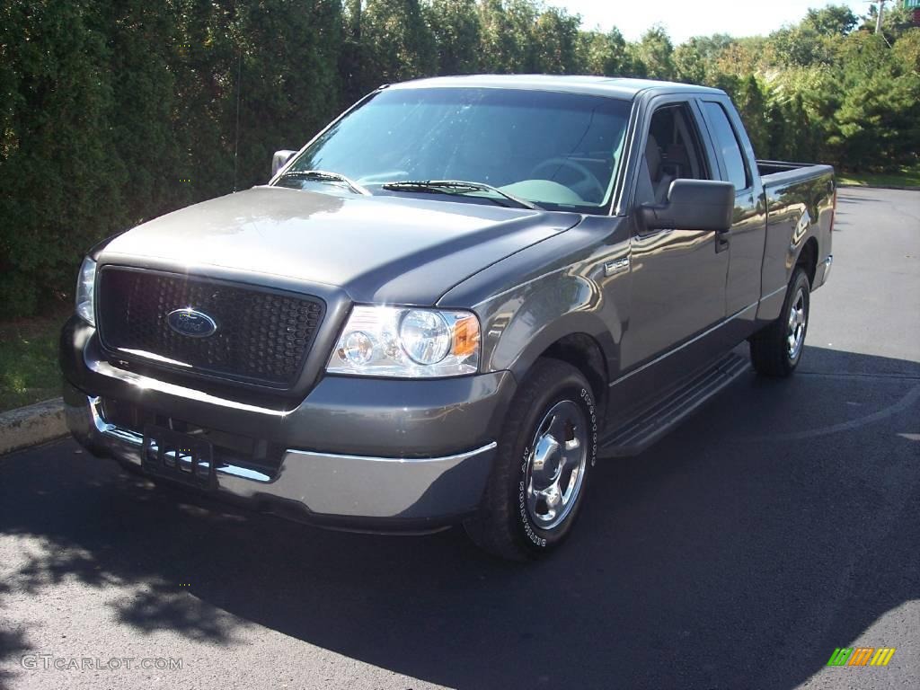 2005 F150 XLT SuperCab - Dark Shadow Grey Metallic / Medium Flint Grey photo #1