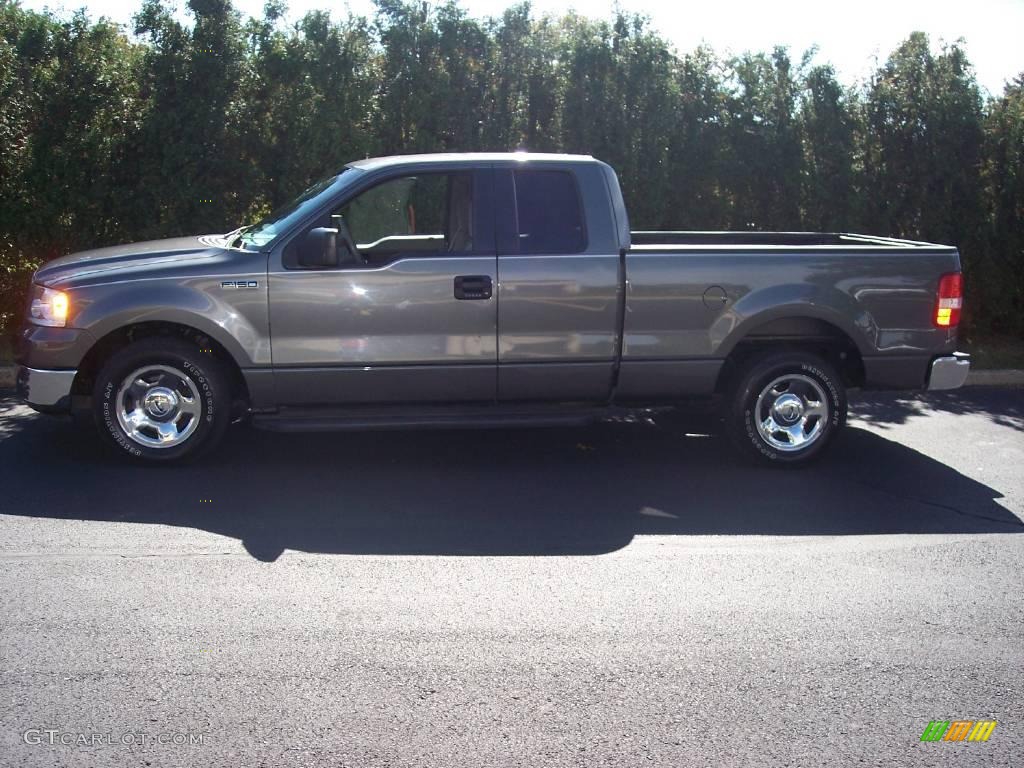2005 F150 XLT SuperCab - Dark Shadow Grey Metallic / Medium Flint Grey photo #3