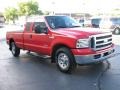 2005 Red Clearcoat Ford F250 Super Duty XLT SuperCab  photo #4