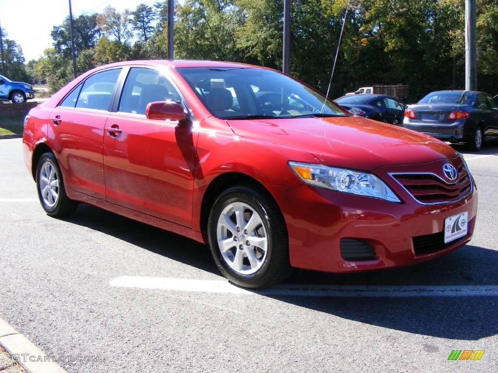 2010 Camry LE - Barcelona Red Metallic / Ash Gray photo #2