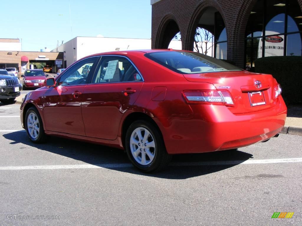 2010 Camry LE - Barcelona Red Metallic / Ash Gray photo #3
