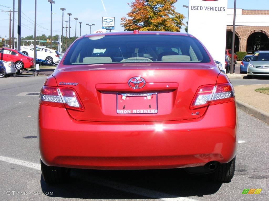 2010 Camry LE - Barcelona Red Metallic / Ash Gray photo #18