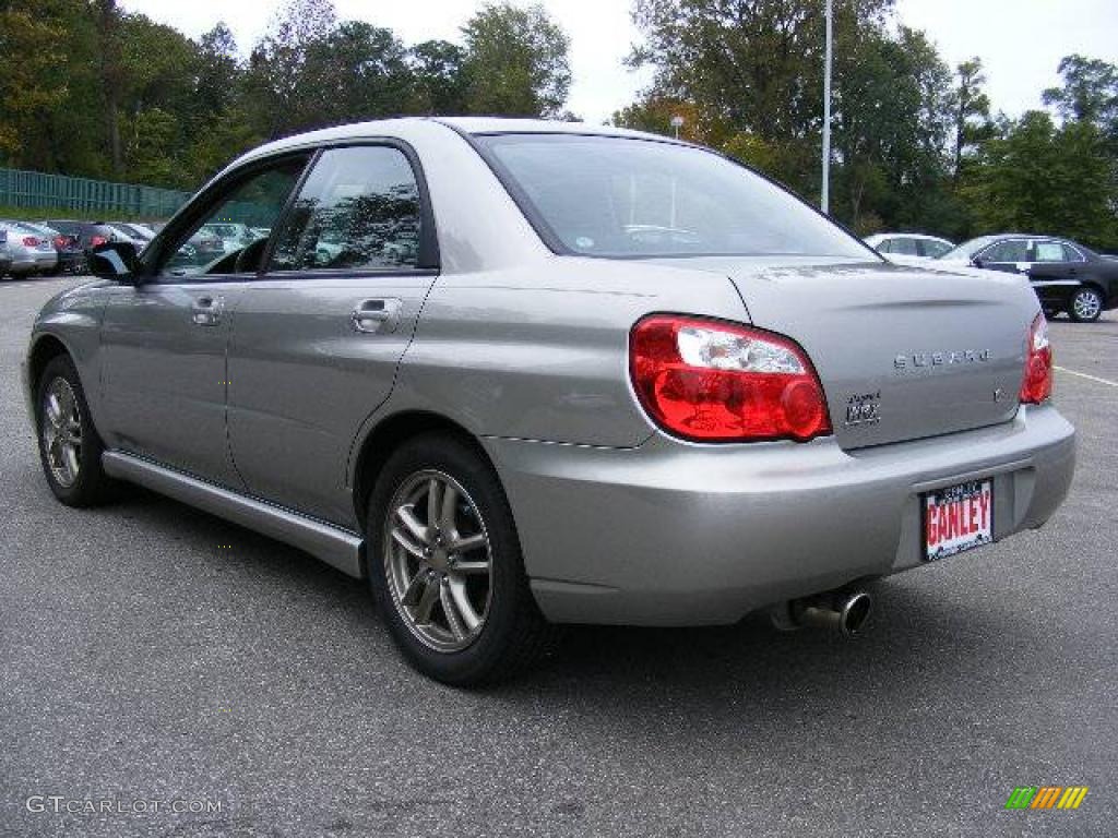 2005 Impreza WRX Sedan - Platinum Silver Metallic / Black photo #3