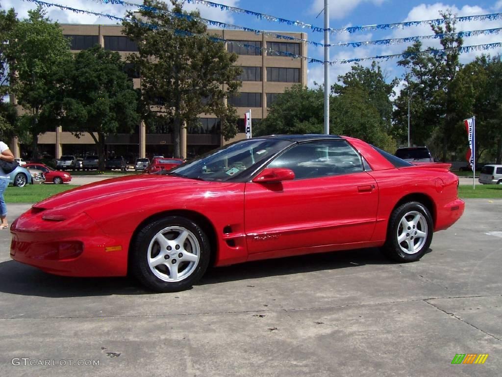 Bright Red Pontiac Firebird