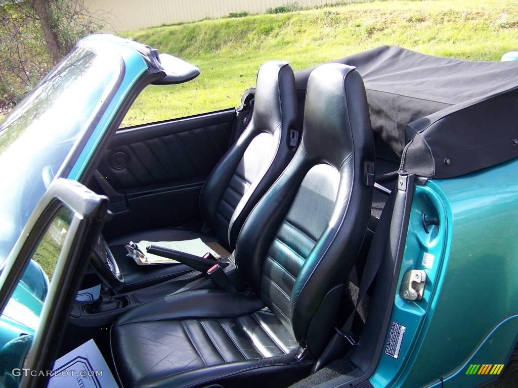 1993 911 Carrera 4 Cabriolet - Wimbledon Green Metallic / Black photo #16