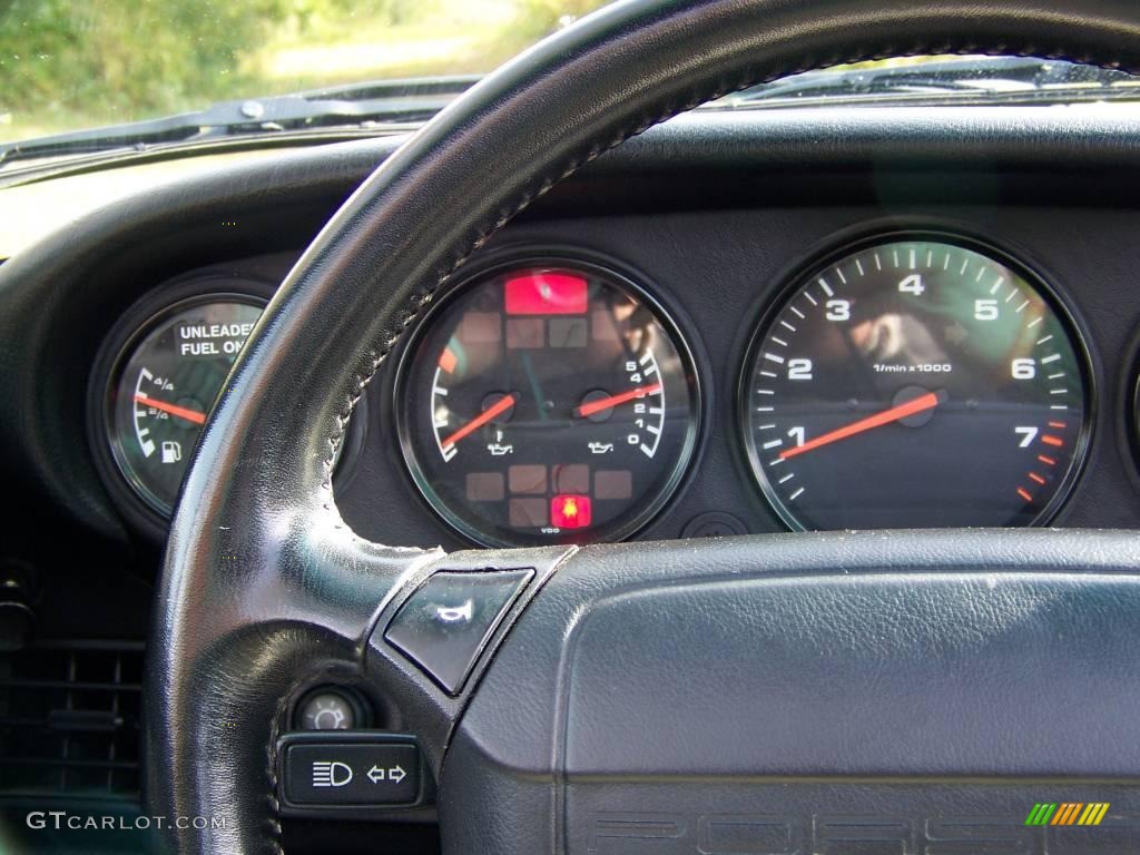 1993 911 Carrera 4 Cabriolet - Wimbledon Green Metallic / Black photo #19