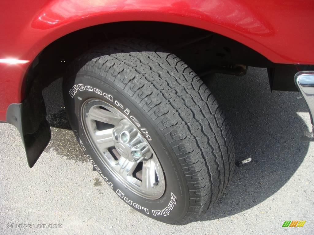 2000 Ranger XLT Regular Cab - Toreador Red Metallic / Medium Prairie Tan photo #15