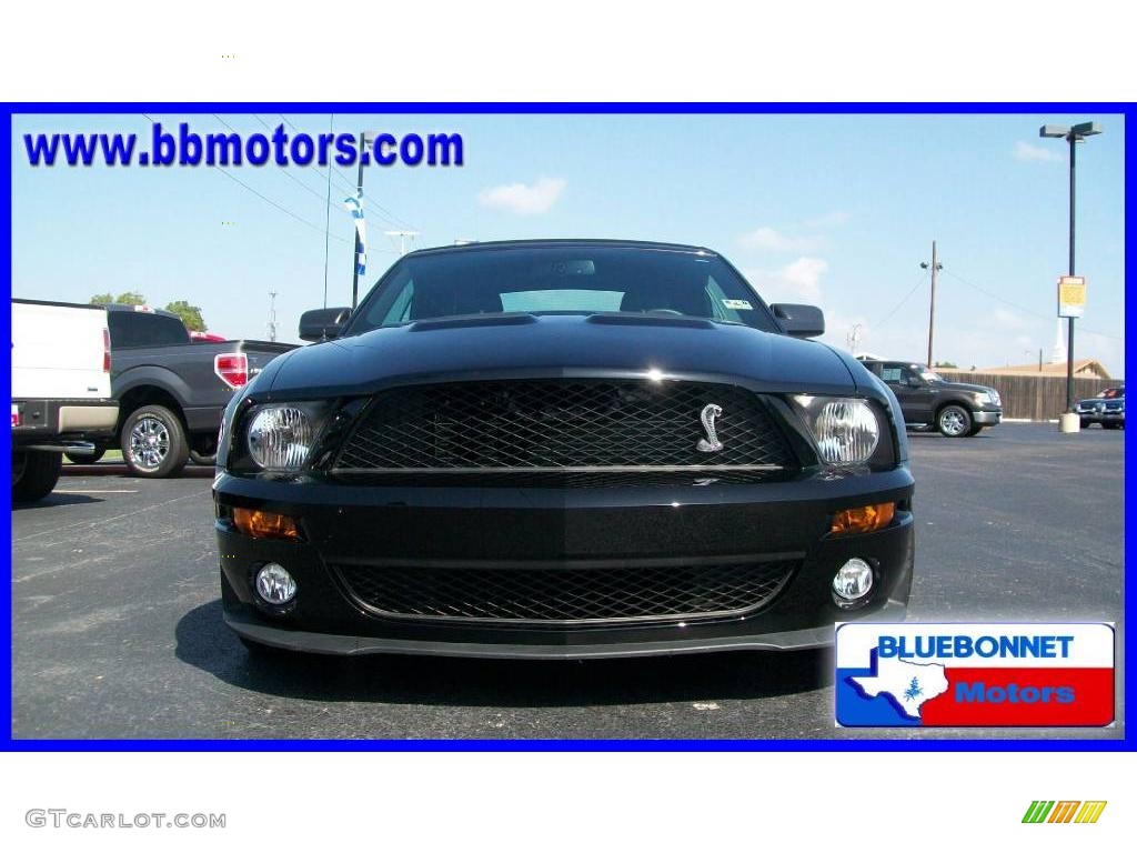 2007 Mustang Shelby GT500 Convertible - Black / Black Leather photo #2