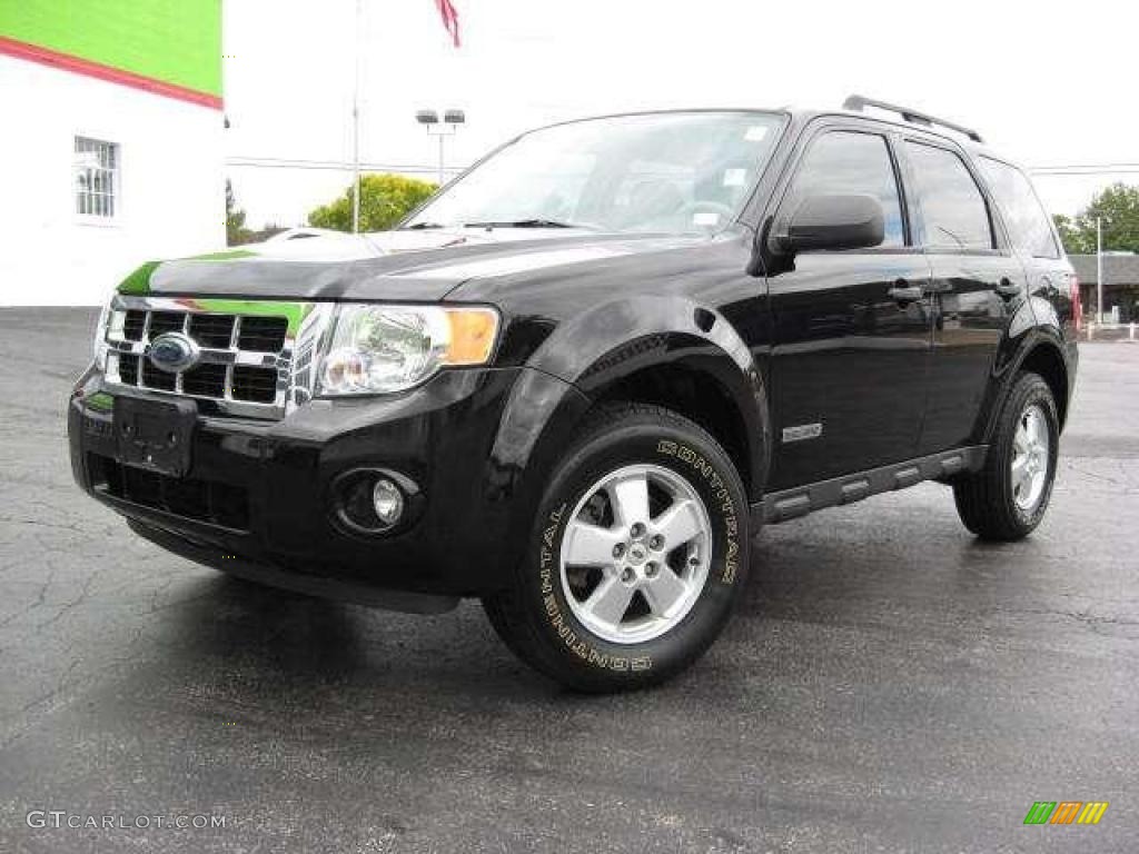 2008 Escape XLT 4WD - Black / Stone photo #1