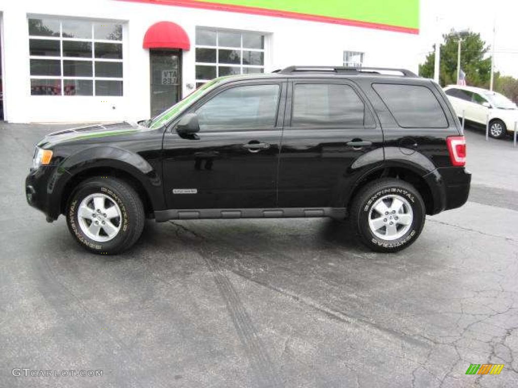2008 Escape XLT 4WD - Black / Stone photo #9