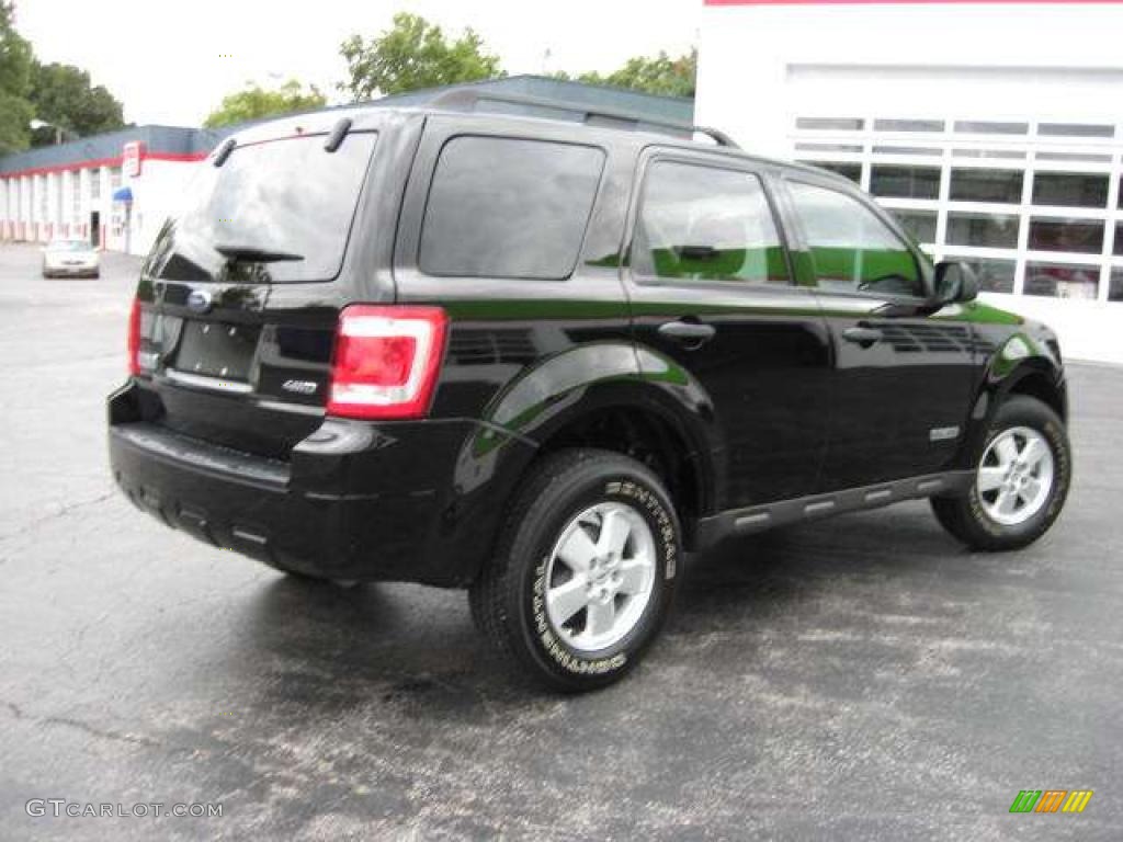 2008 Escape XLT 4WD - Black / Stone photo #12