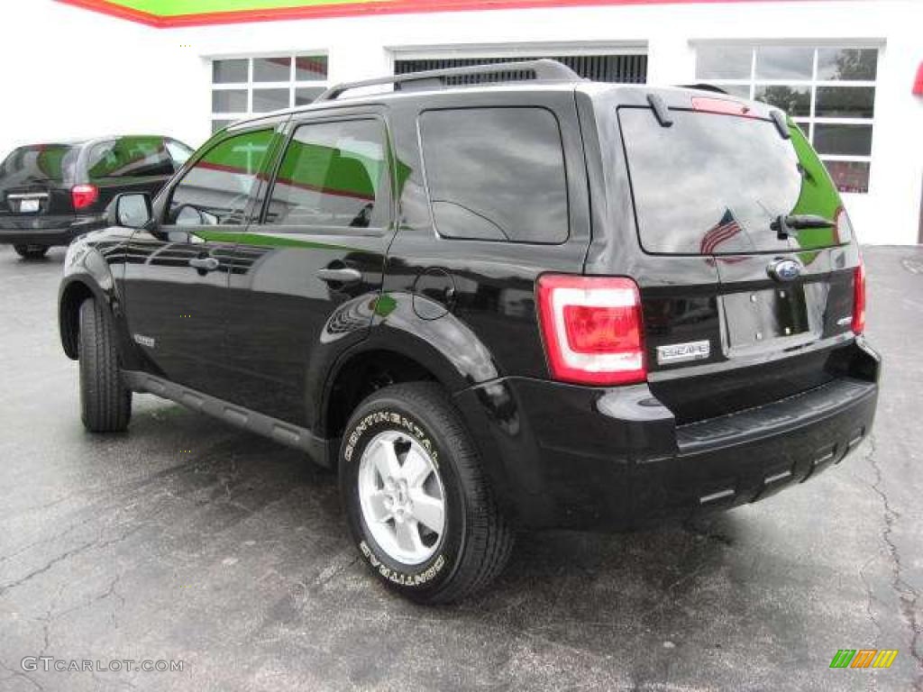 2008 Escape XLT 4WD - Black / Stone photo #14