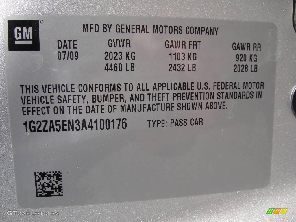 2010 G6 GT Sedan - Quicksilver Metallic / Ebony photo #15