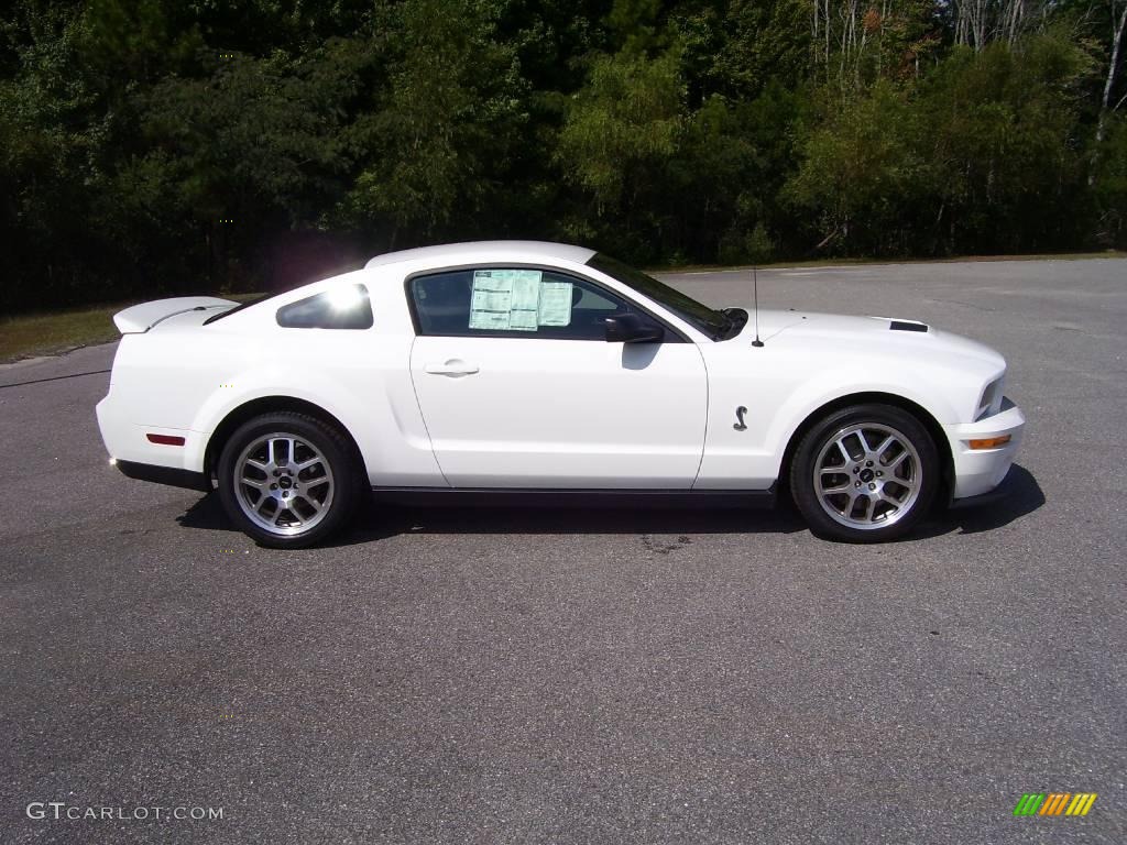 Performance White 2009 Ford Mustang Shelby GT500 Coupe Exterior Photo #19411709