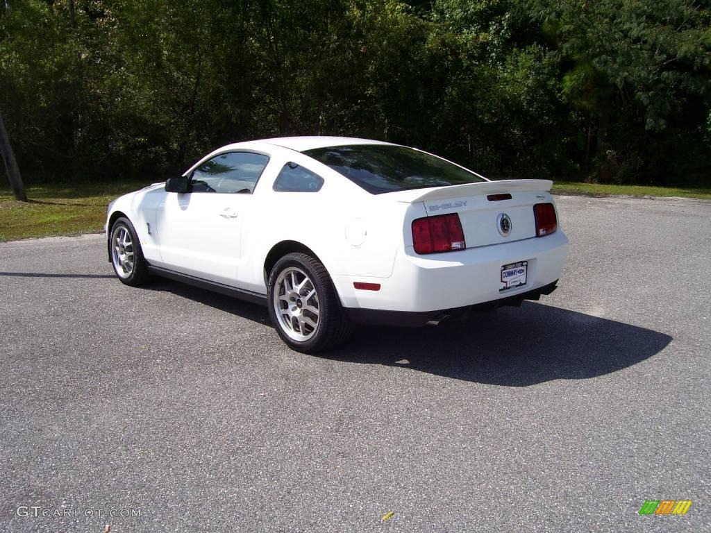 Performance White 2009 Ford Mustang Shelby GT500 Coupe Exterior Photo #19411733