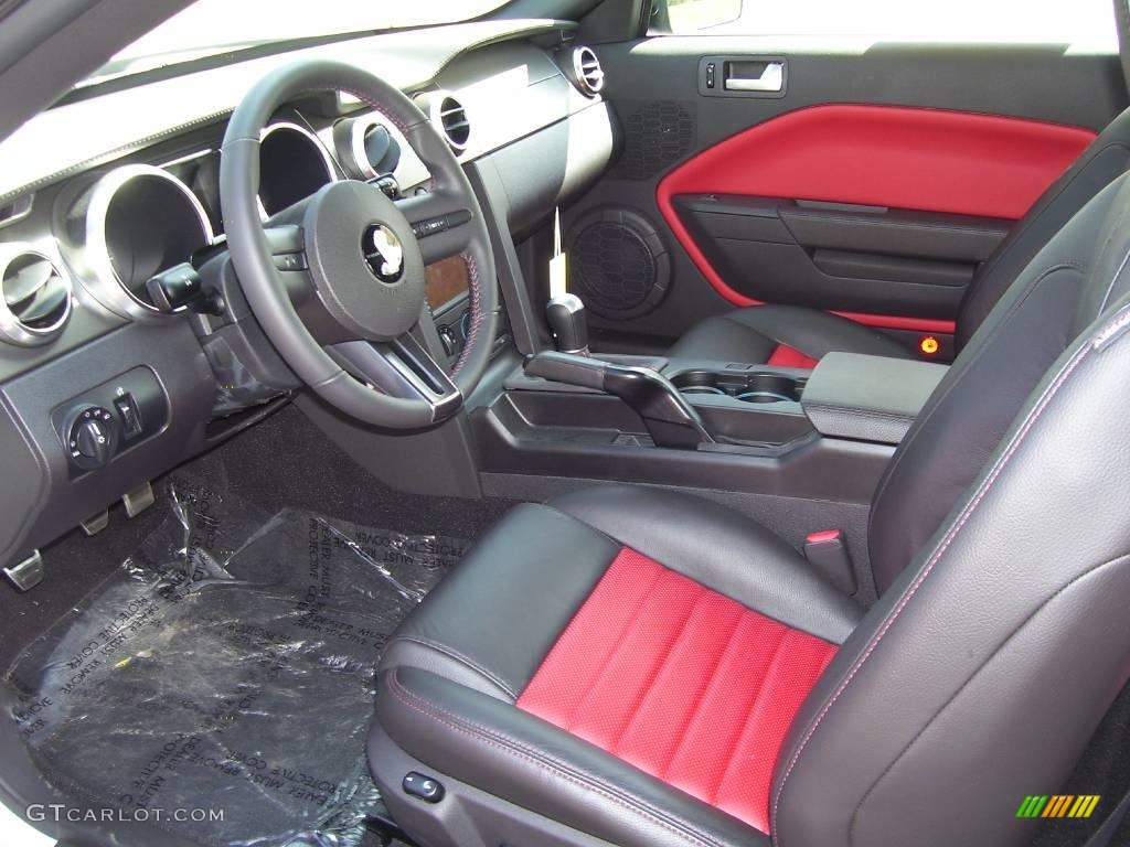 Dark Charcoal/Red Interior 2009 Ford Mustang Shelby GT500 Coupe Photo #19411801