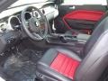 Dark Charcoal/Red 2009 Ford Mustang Shelby GT500 Coupe Interior Color