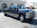 2008 Dark Blue Pearl Metallic Ford F350 Super Duty King Ranch Crew Cab 4x4 Dually  photo #7