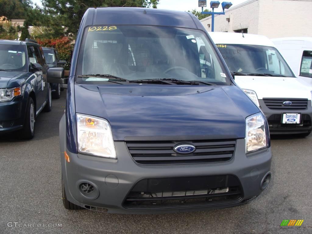 2010 Transit Connect XL Cargo Van - Dark Blue / Dark Gray photo #2