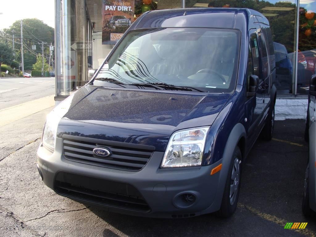 2010 Transit Connect XL Cargo Van - Dark Blue / Dark Gray photo #1