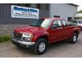 2005 Cherry Red Metallic GMC Canyon SLE Extended Cab 4x4  photo #1