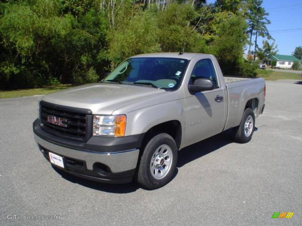 2008 Sierra 1500 Regular Cab - Silver Birch Metallic / Dark Titanium photo #1