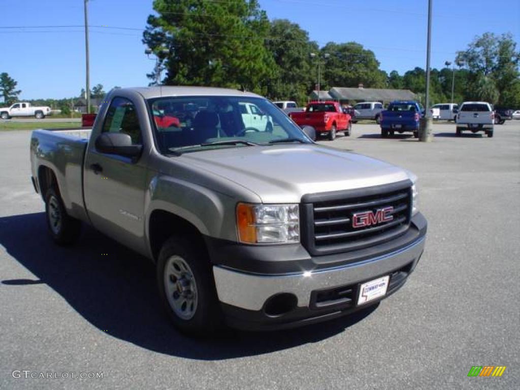 2008 Sierra 1500 Regular Cab - Silver Birch Metallic / Dark Titanium photo #3