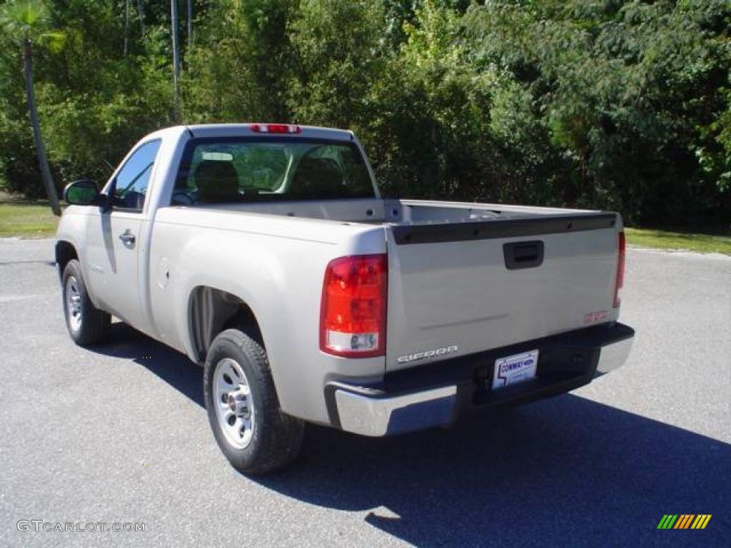 2008 Sierra 1500 Regular Cab - Silver Birch Metallic / Dark Titanium photo #7