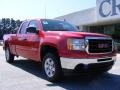 2009 Fire Red GMC Sierra 1500 SLE Extended Cab  photo #2