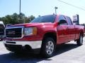 2009 Fire Red GMC Sierra 1500 SLE Extended Cab  photo #4