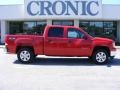 2009 Fire Red GMC Sierra 1500 Hybrid Crew Cab 4x4  photo #1