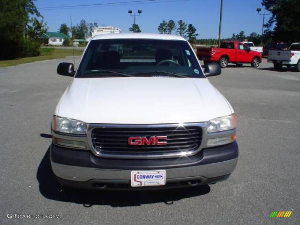 2002 Sierra 1500 SL Regular Cab - Summit White / Graphite photo #2