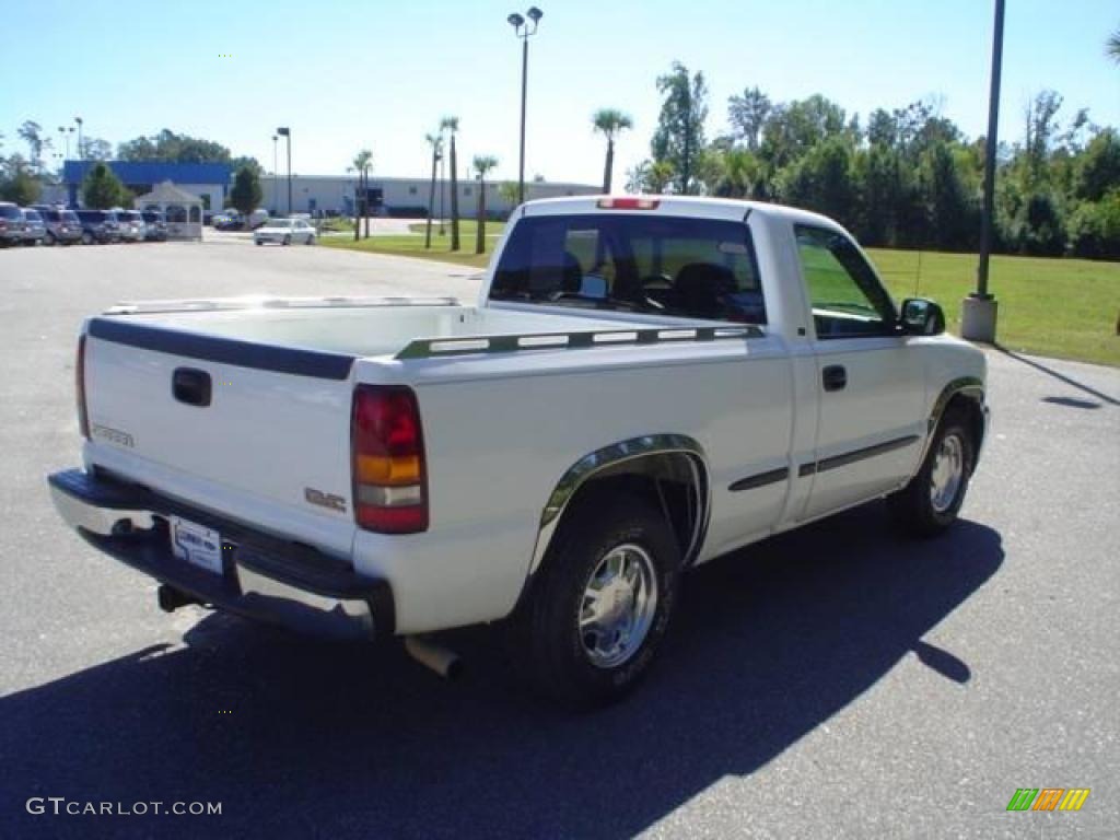 2002 Sierra 1500 SL Regular Cab - Summit White / Graphite photo #5