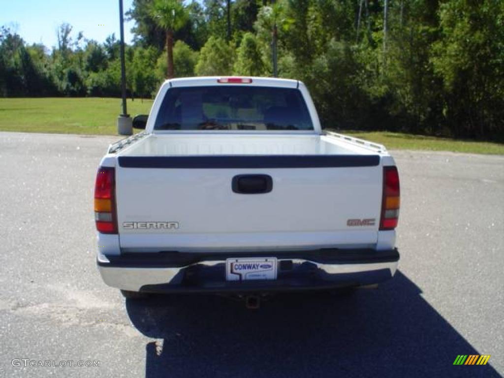 2002 Sierra 1500 SL Regular Cab - Summit White / Graphite photo #6