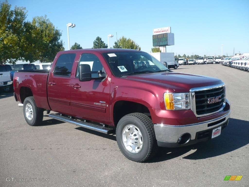 2009 Sierra 2500HD SLT Crew Cab 4x4 - Sonoma Red Metallic / Ebony photo #1